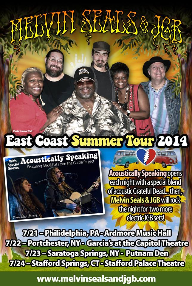 East Coast Tour in July | Melvin Seals and JGB